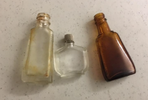 Trio of old bottles